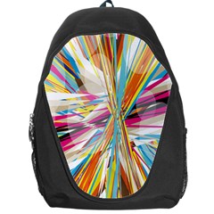 Illustration Material Collection Line Rainbow Polkadot Polka Backpack Bag by Mariart