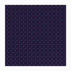 Purple Floral Seamless Pattern Flower Circle Star Medium Glasses Cloth (2-side) by Mariart