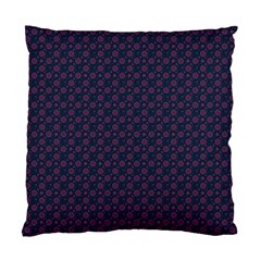 Purple Floral Seamless Pattern Flower Circle Star Standard Cushion Case (two Sides)