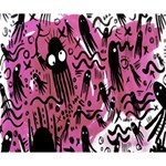 Octopus Colorful Cartoon Octopuses Pattern Black Pink Deluxe Canvas 14  x 11  14  x 11  x 1.5  Stretched Canvas