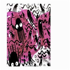 Octopus Colorful Cartoon Octopuses Pattern Black Pink Small Garden Flag (two Sides)