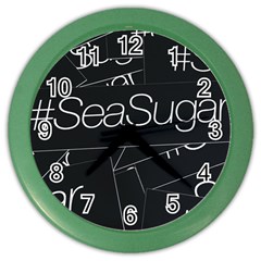 Sea Sugar Line Black Color Wall Clocks