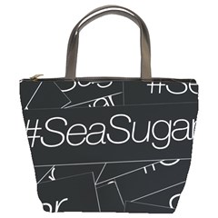 Sea Sugar Line Black Bucket Bags by Mariart