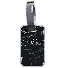 Sea Sugar Line Black Luggage Tags (two Sides)