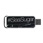 Sea Sugar Line Black Portable USB Flash (One Side) Front