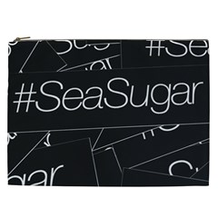 Sea Sugar Line Black Cosmetic Bag (xxl) 