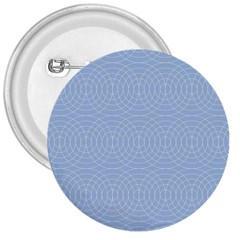 Seamless Lines Concentric Circles Trendy Color Heavenly Light Airy Blue 3  Buttons