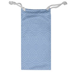 Seamless Lines Concentric Circles Trendy Color Heavenly Light Airy Blue Jewelry Bag