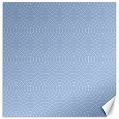 Seamless Lines Concentric Circles Trendy Color Heavenly Light Airy Blue Canvas 12  X 12  