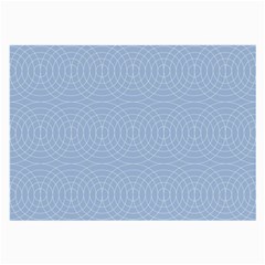 Seamless Lines Concentric Circles Trendy Color Heavenly Light Airy Blue Large Glasses Cloth by Mariart