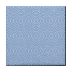 Seamless Lines Concentric Circles Trendy Color Heavenly Light Airy Blue Face Towel