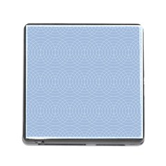 Seamless Lines Concentric Circles Trendy Color Heavenly Light Airy Blue Memory Card Reader (square) by Mariart