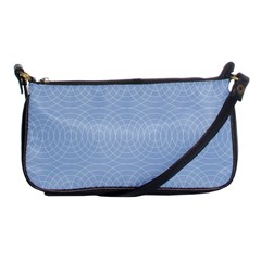 Seamless Lines Concentric Circles Trendy Color Heavenly Light Airy Blue Shoulder Clutch Bags by Mariart