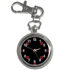 Seamless Pattern With Symbol Sex Men Women Black Background Glowing Red Black Sign Key Chain Watches by Mariart
