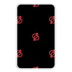 Seamless Pattern With Symbol Sex Men Women Black Background Glowing Red Black Sign Memory Card Reader by Mariart