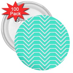 Seamless Pattern Of Curved Lines Create The Effect Of Depth The Optical Illusion Of White Wave 3  Buttons (100 Pack)  by Mariart