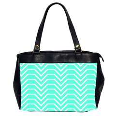 Seamless Pattern Of Curved Lines Create The Effect Of Depth The Optical Illusion Of White Wave Office Handbags (2 Sides) 