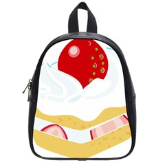 Seeds Strawberry Bread Fruite Red School Bags (small) 