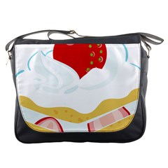 Seeds Strawberry Bread Fruite Red Messenger Bags