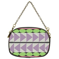 Shapes Patchwork Circle Triangle Chain Purses (one Side) 