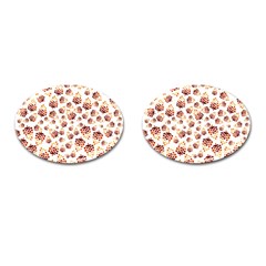 Pine Cones Pattern Cufflinks (oval) by Mariart