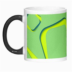 Shapes Green Lime Abstract Wallpaper Morph Mugs