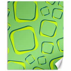 Shapes Green Lime Abstract Wallpaper Canvas 16  X 20  