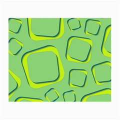 Shapes Green Lime Abstract Wallpaper Small Glasses Cloth (2-side)