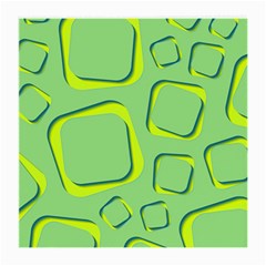 Shapes Green Lime Abstract Wallpaper Medium Glasses Cloth (2-side)