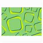 Shapes Green Lime Abstract Wallpaper Large Glasses Cloth (2-Side) Front