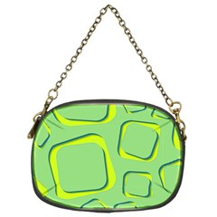 Shapes Green Lime Abstract Wallpaper Chain Purses (one Side)  by Mariart