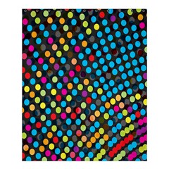 Polkadot Rainbow Colorful Polka Circle Line Light Shower Curtain 60  X 72  (medium)  by Mariart