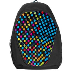 Polkadot Rainbow Colorful Polka Circle Line Light Backpack Bag