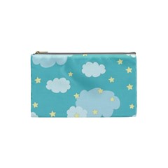 Stellar Cloud Blue Sky Star Cosmetic Bag (small)  by Mariart