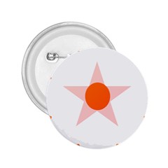 Test Flower Star Circle Orange 2 25  Buttons