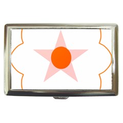 Test Flower Star Circle Orange Cigarette Money Cases by Mariart