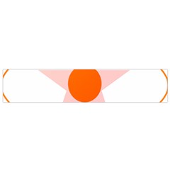 Test Flower Star Circle Orange Flano Scarf (small) by Mariart