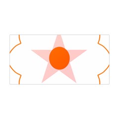 Test Flower Star Circle Orange Yoga Headband by Mariart