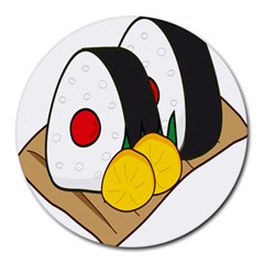 Sushi Food Japans Round Mousepads
