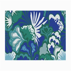 Tropics Leaf Bluegreen Small Glasses Cloth (2-side) by Mariart