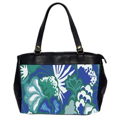 Tropics Leaf Bluegreen Office Handbags (2 Sides) 