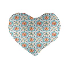 Star Sign Plaid Standard 16  Premium Heart Shape Cushions by Mariart