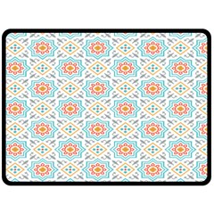 Star Sign Plaid Double Sided Fleece Blanket (large) 