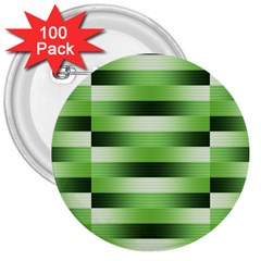 View Original Pinstripes Green Shapes Shades 3  Buttons (100 Pack)  by Mariart