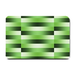 View Original Pinstripes Green Shapes Shades Small Doormat 