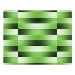 View Original Pinstripes Green Shapes Shades Double Sided Flano Blanket (large) 