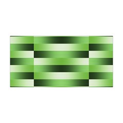 View Original Pinstripes Green Shapes Shades Yoga Headband by Mariart