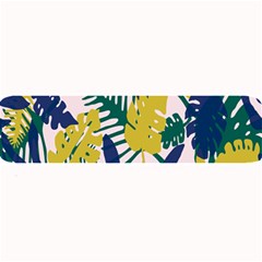 Tropics Leaf Yellow Green Blue Large Bar Mats