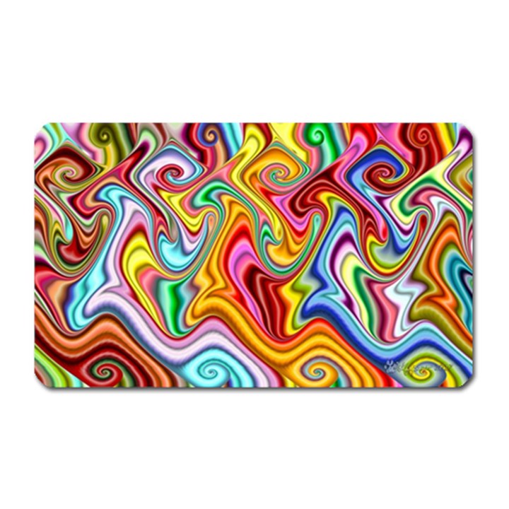 Rainbow Gnarls Magnet (Rectangular)