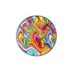 Rainbow Gnarls Hat Clip Ball Marker by WolfepawFractals